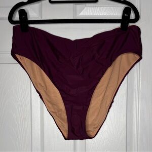 J.Crew NWT Women's Purple High Waisted Bikini‎ Bottom Size XXL